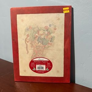 Christmas Craft Paper Stationary Holidays Stocking Sonburn 100 Sheets New Sealed